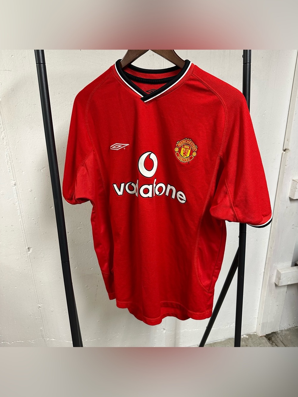 Vintage Manchester United Umbro 00/02 Home Jersey Men's Size M